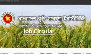 Bangladesh Agricultural Research Institute Job Circular 2017