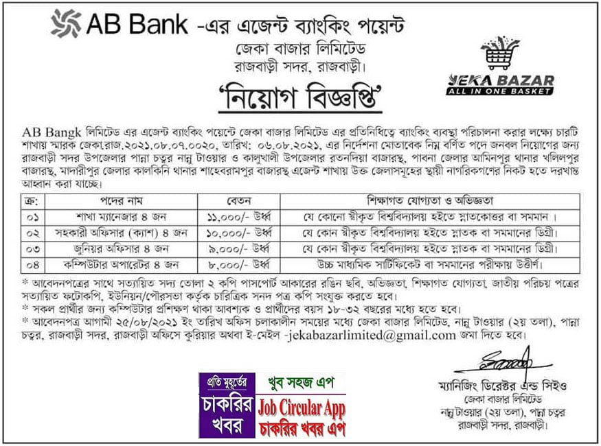 AB Bank Job Circular 2021