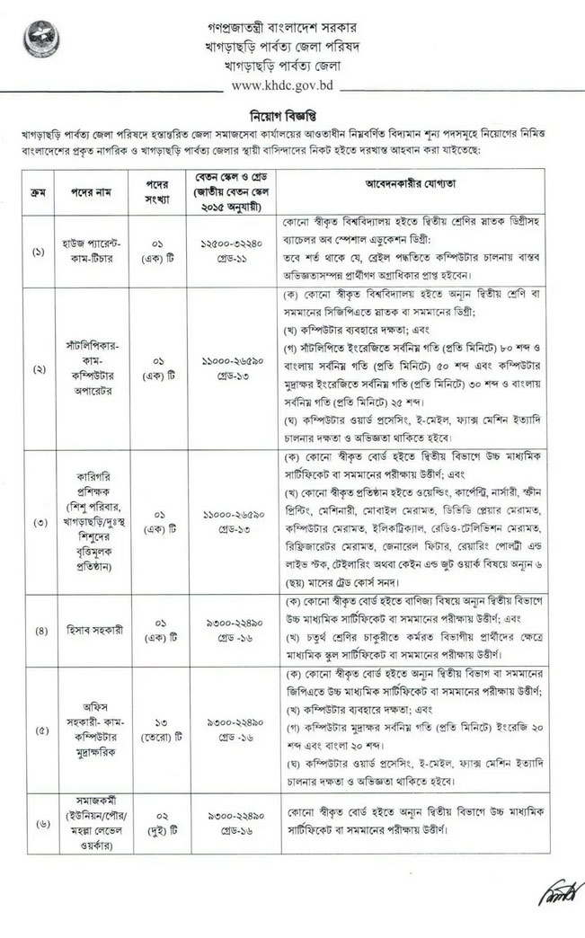 DSS Job Circular